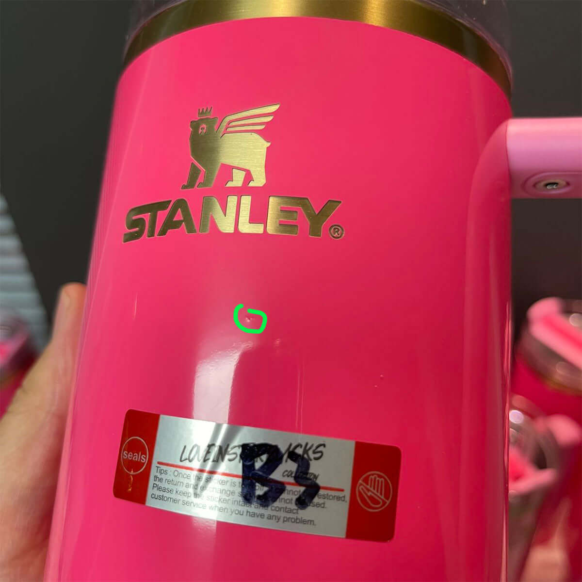 tiny flaw Stanley parade pink cup 40oz Stanley loveinstarbucks