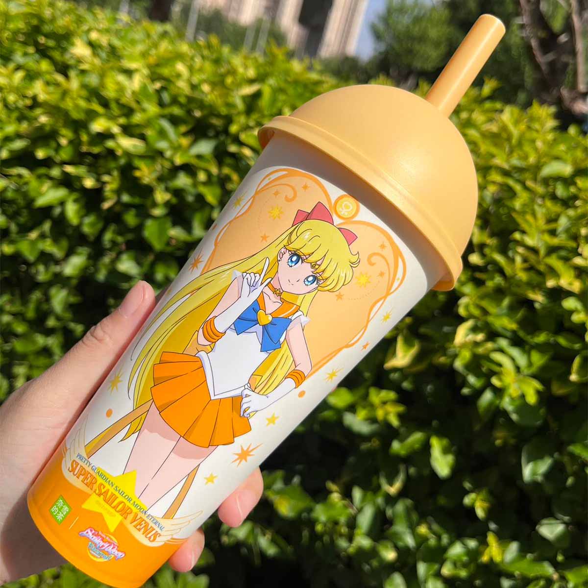 Nayuki Sailor Moon series yellow plastic straw cup Nayuki loveinstarbucks
