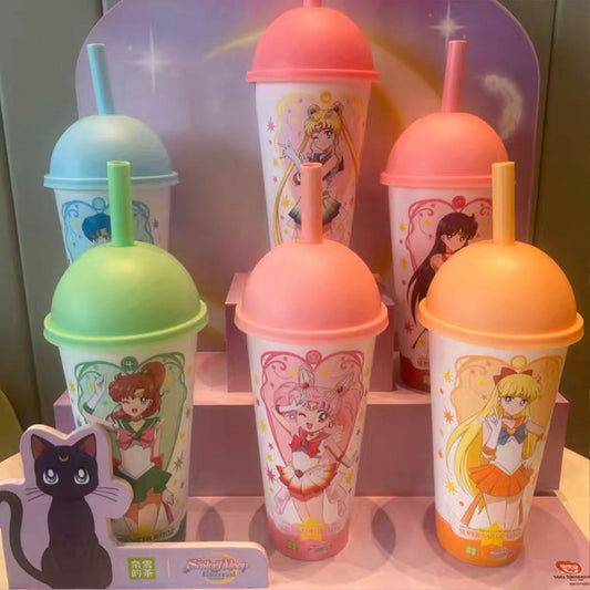 Nayuki Sailor Moon series plastic straw 6PCS cups Nayuki loveinstarbucks