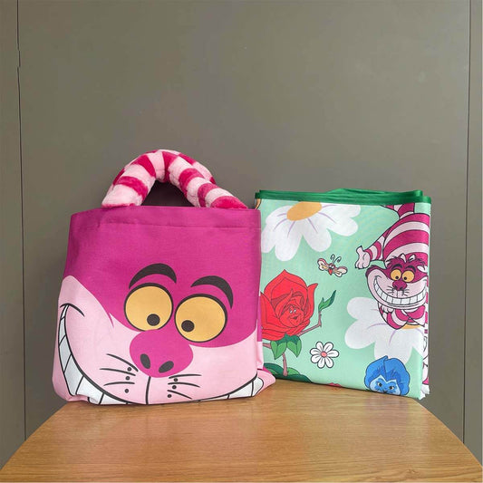 Starbucks Disney 2024 Alice series Cheshire Cat bag and picnic mat loveinstarbucks loveinstarbucks