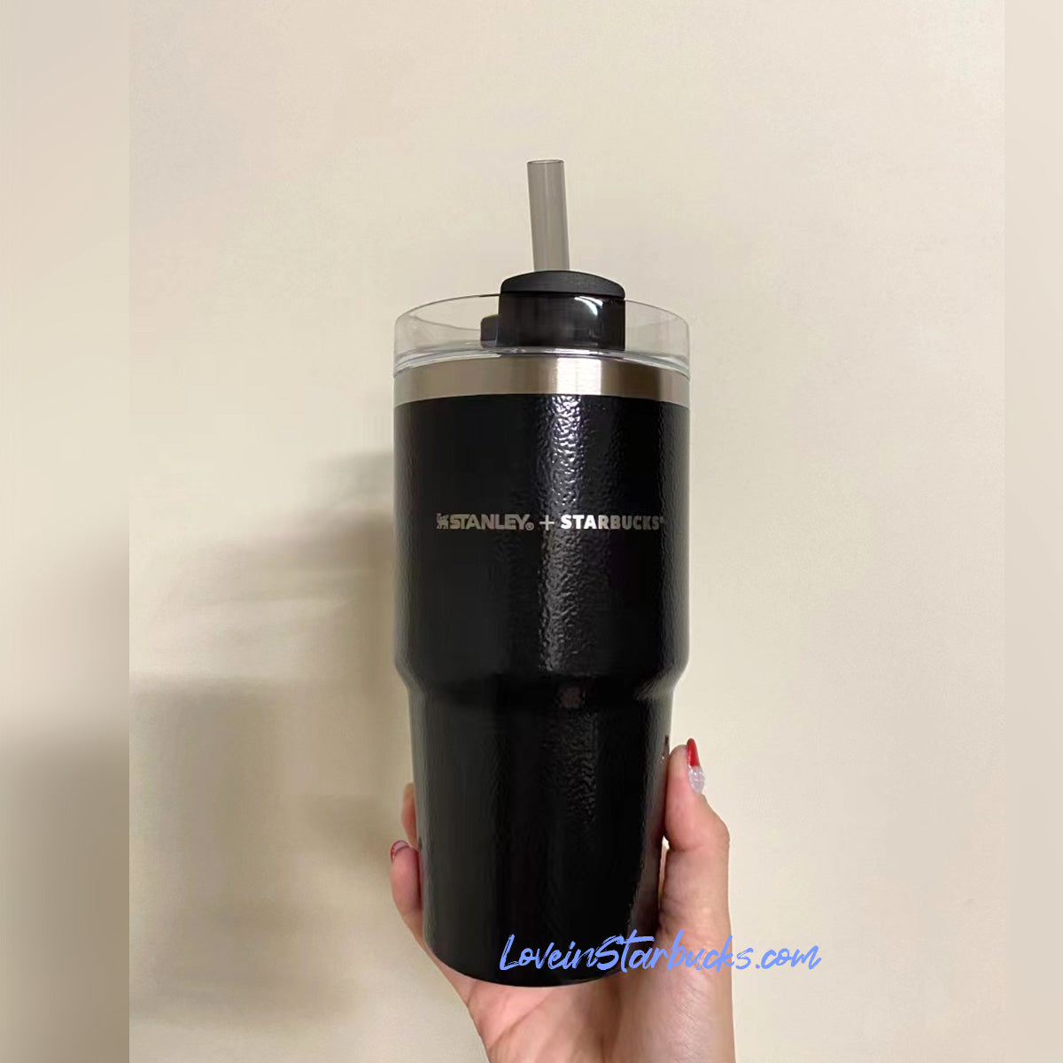 Starbucks Taiwan 2023 Christmas 1st series Stanley black straw Stainless steel cup 20oz Starbucks loveinstarbucks