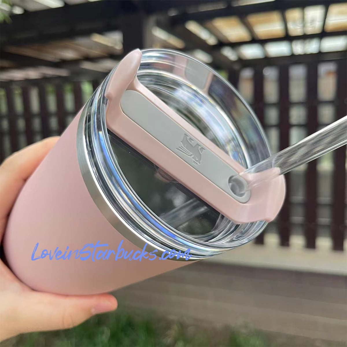 Stanley tumbler China dusk pink Stainless steel straw cup 40oz Stanley loveinstarbucks