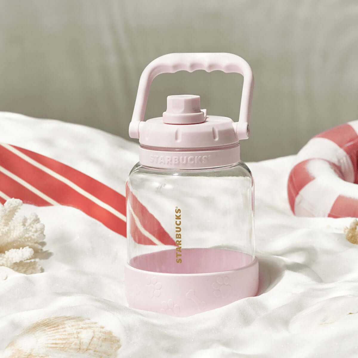 Starbucks China 2024 summer seaside online plastic cup 1400ml loveinstarbucks loveinstarbucks