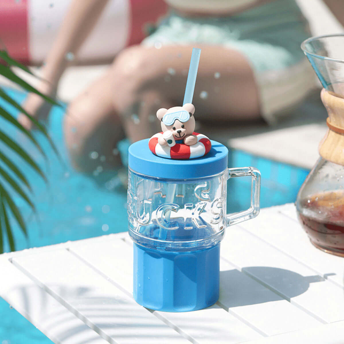 Starbucks China 2024 summer seaside online straw glass 515ml loveinstarbucks loveinstarbucks