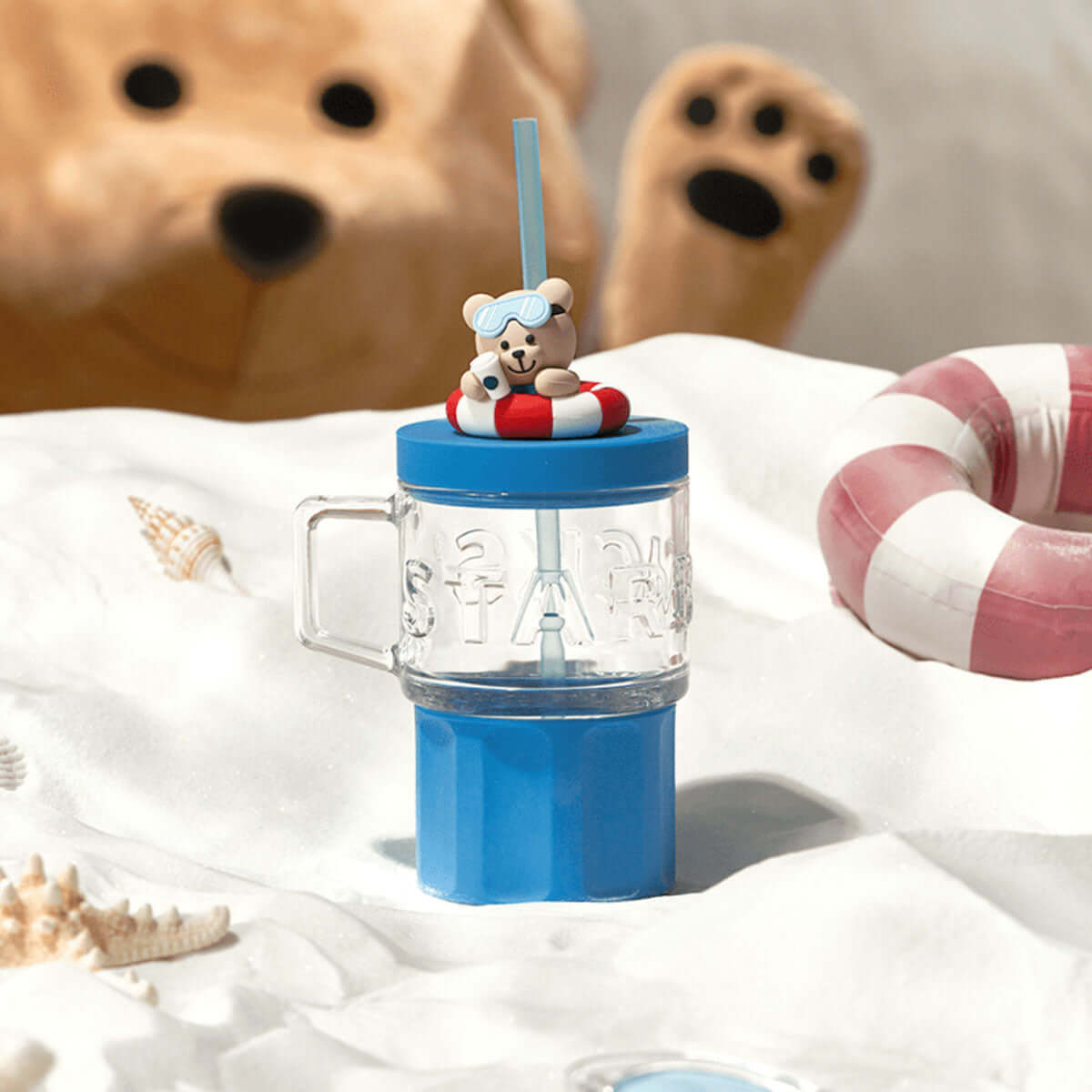 Starbucks China 2024 summer seaside online straw glass 515ml loveinstarbucks loveinstarbucks