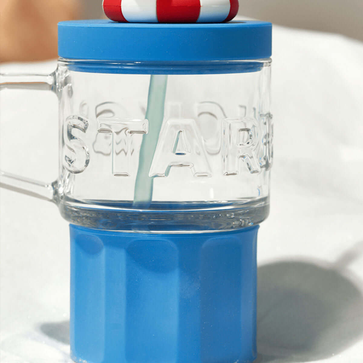 Starbucks China 2024 summer seaside online straw glass 515ml loveinstarbucks loveinstarbucks