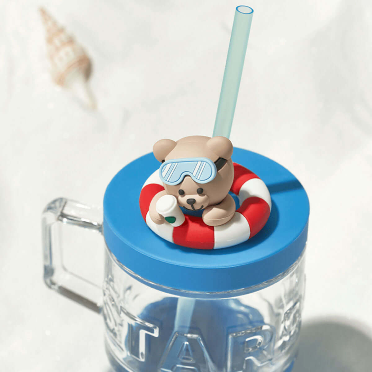 Starbucks China 2024 summer seaside online straw glass 515ml loveinstarbucks loveinstarbucks