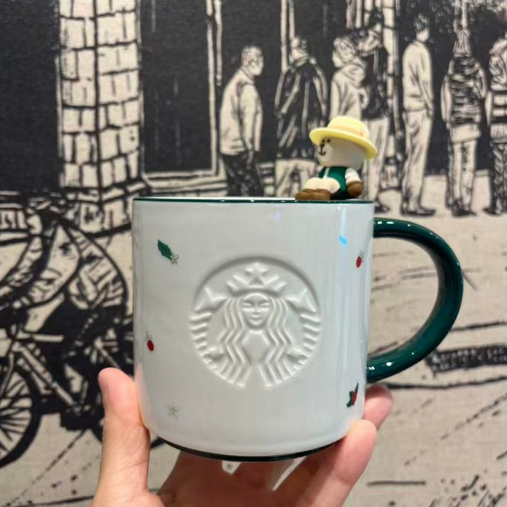 Starbucks Asia 2026 Coffee Farm Series 369ml ceramic cup coming with ornament -Hong Kong Version without SKU tag