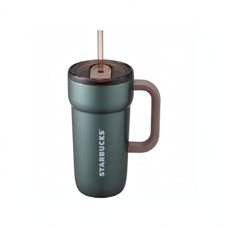 Starbucks Taiwan Autumn 2026 Series 20OZ Silky Green Stainless Steel Mug with Handle 591ml