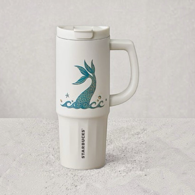 Starbucks Taiwan Autumn 2026 Series 24oz Double-Tailed Siren Stainless Steel Handle Mug 710ml