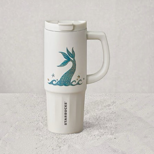 Starbucks Taiwan Autumn 2026 Series 24oz Double-Tailed Siren Stainless Steel Handle Mug 710ml