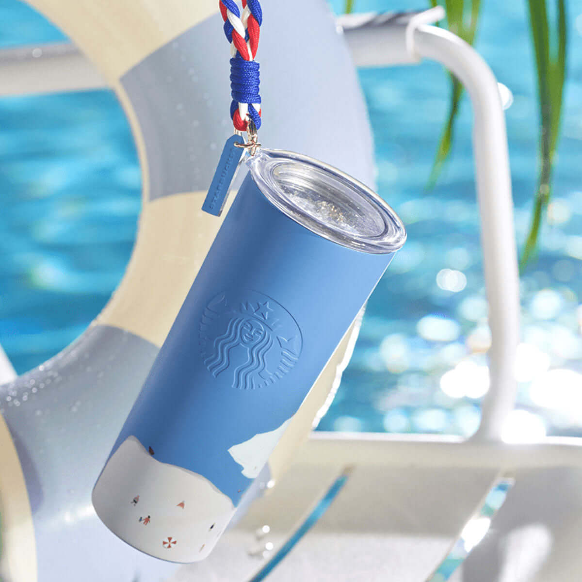 Starbucks China 2024 summer seaside online beach table cup 473ml loveinstarbucks loveinstarbucks