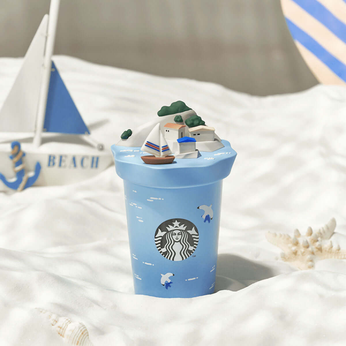 Starbucks China 2024 summer seaside online Sailboat and pirate mug 473ml loveinstarbucks loveinstarbucks