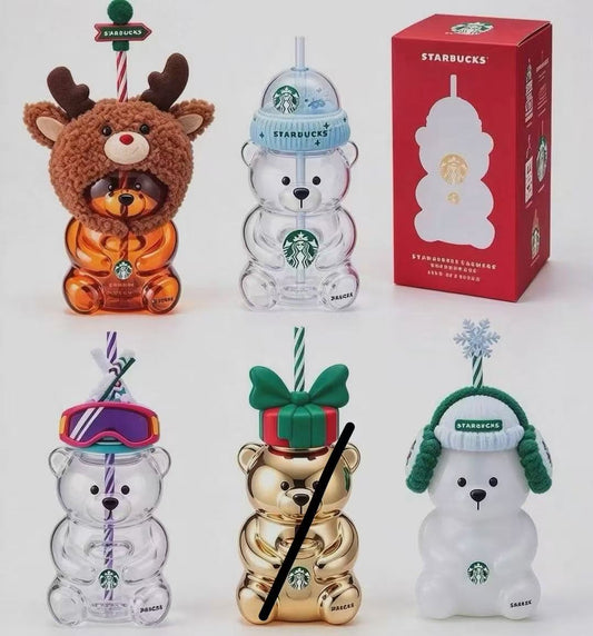 pre-order Starbucks 2026 Christmas Glass Cup 591ml