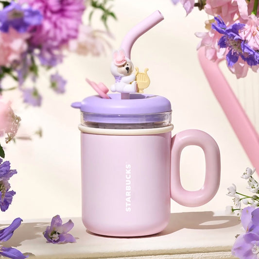 Starbucks China 2025 Garden Dance series Stainless Steel Glass Tea Straw Cup Set 520ml/460ml