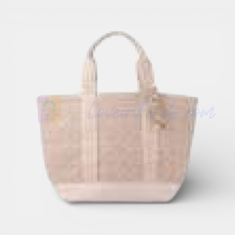 Starbucks Taiwan 2026 Sakura series beige bag