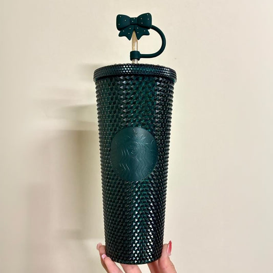 Starbucks Taiwan 2025 Christmas Party Serie green cold water cup 24oz coming with stopper
