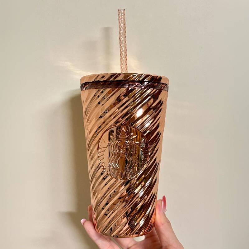 Starbucks Taiwan 2025 Christmas Party Serie cold water cup 16oz coming with stopper