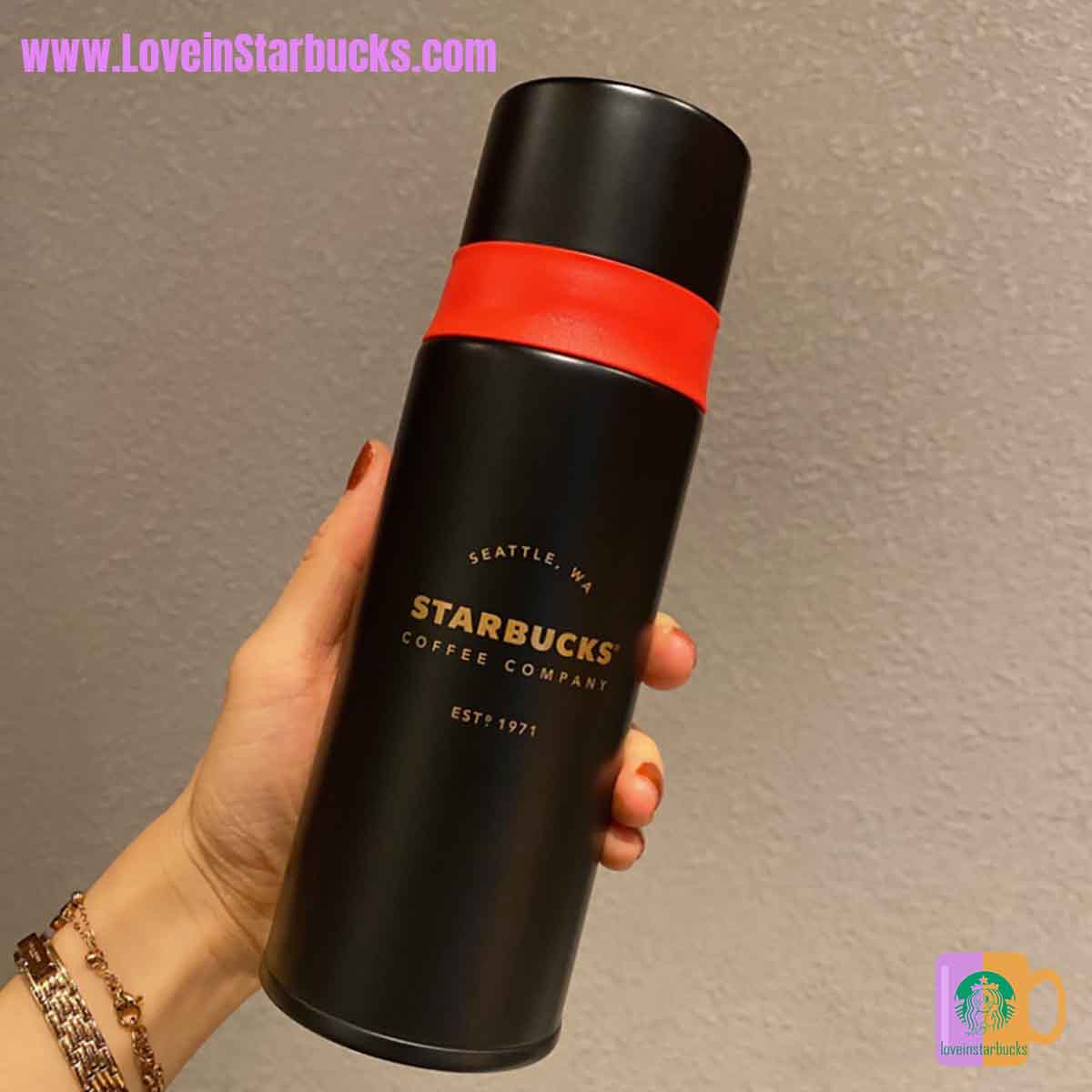 Starbucks tumblers China 2020 Xmas Red and black Stainless steel insulated cup 370ml Starbucks loveinstarbucks