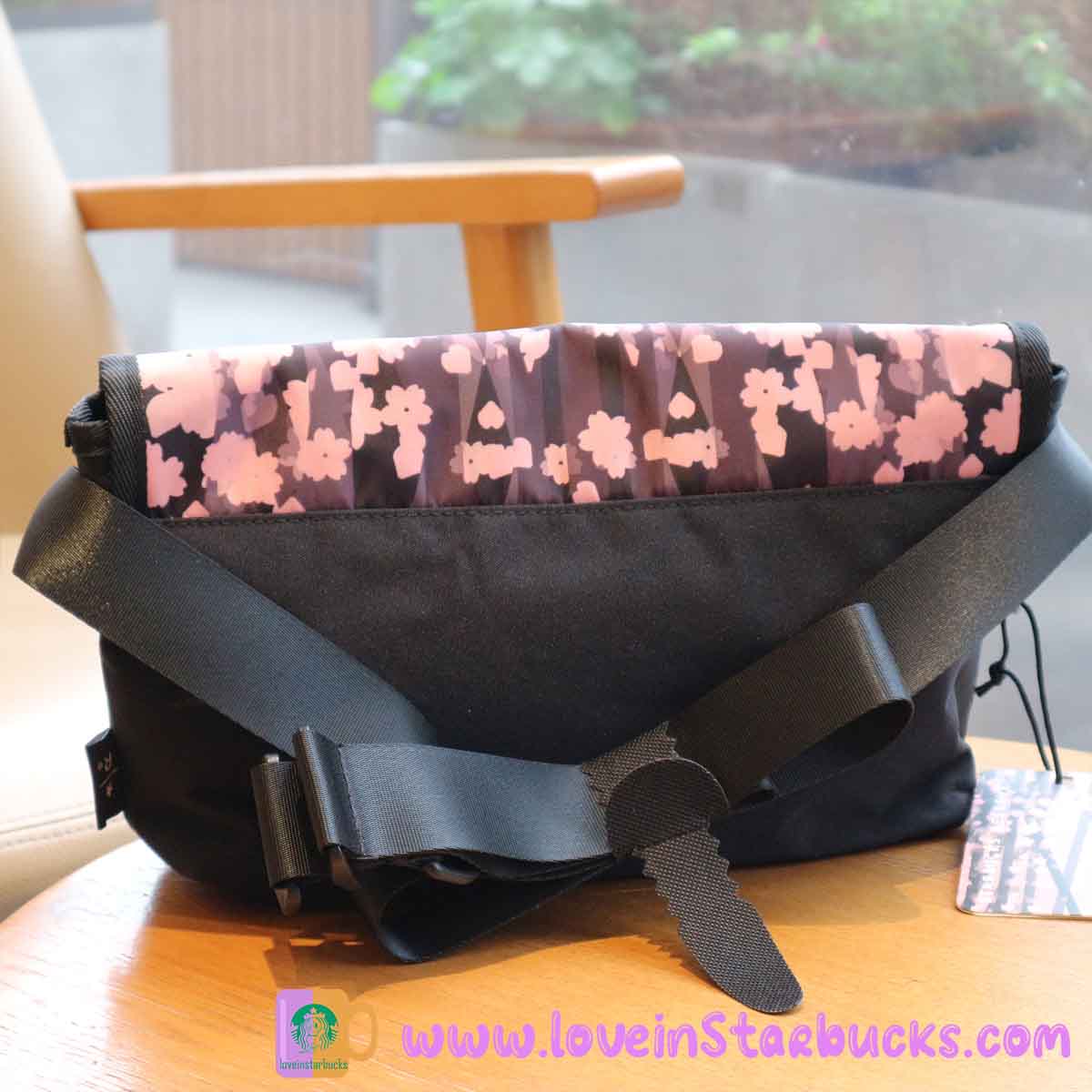 Starbucks Tumbler 2023 Reserve Artist Collection Limited Edition Cool Black and Pink Sakura messenger bag Starbucks loveinstarbucks