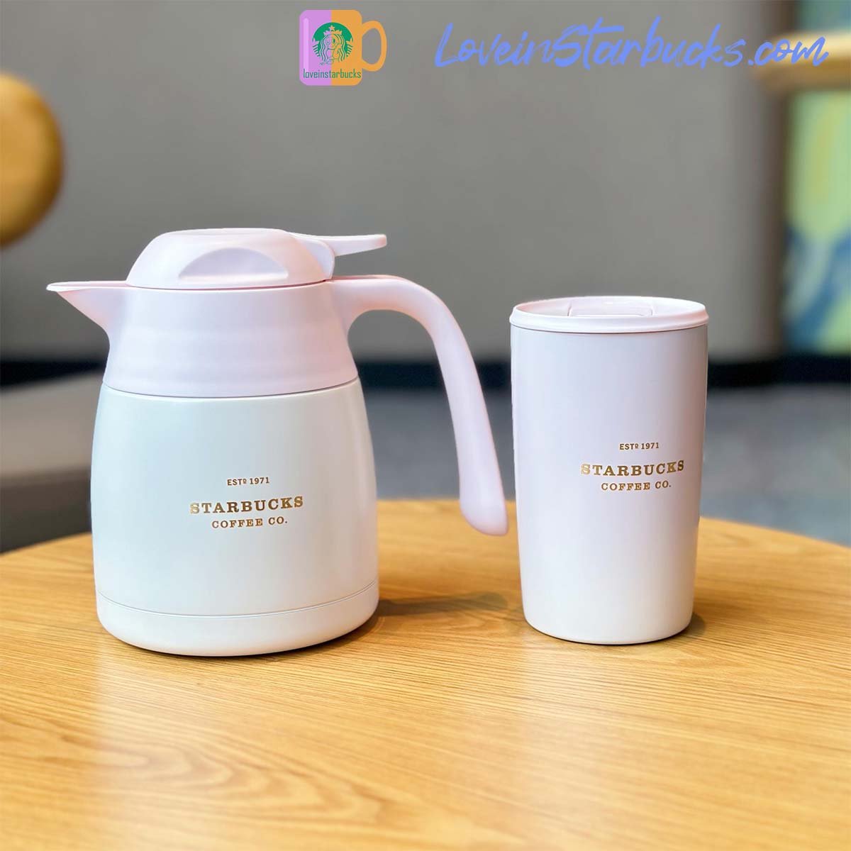 2023 China Starbucks Peach Blossoms Thermal Pot with BOX Starbucks loveinstarbucks