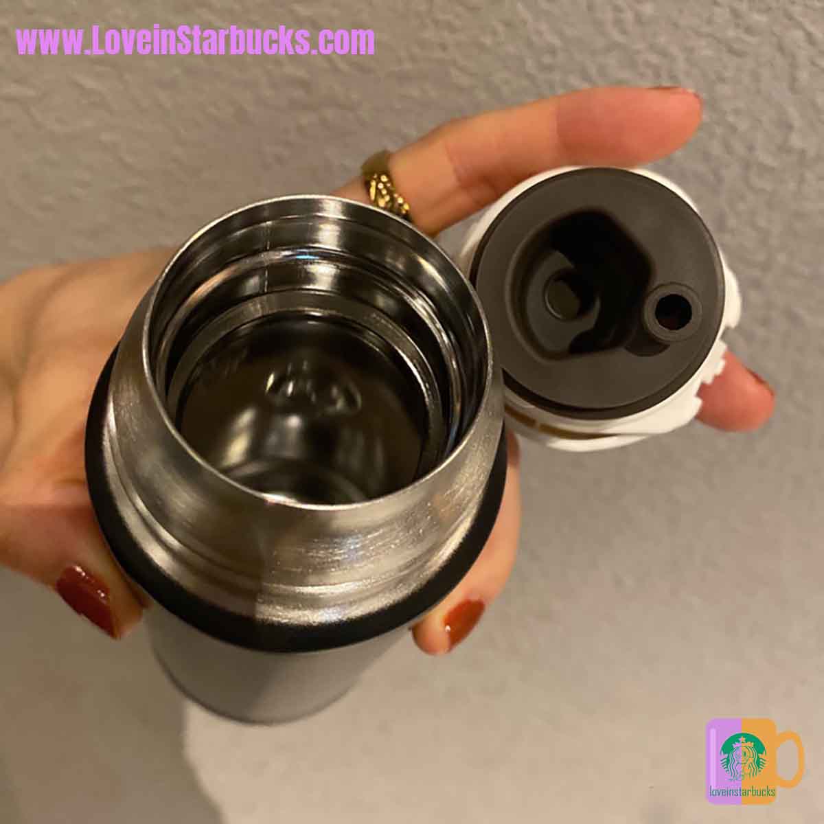 Starbucks tumblers China 2020 Xmas Red and black Stainless steel insulated cup 370ml Starbucks loveinstarbucks