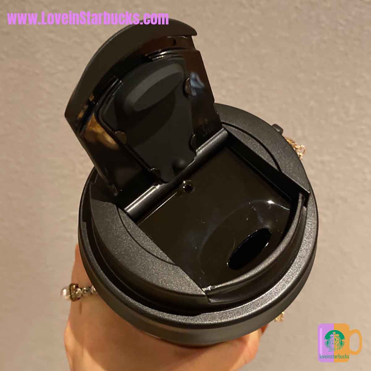 Starbucks tumblers China 2020 Xmas Red and black stainless steel accompanying cup with bag 384ml Starbucks loveinstarbucks