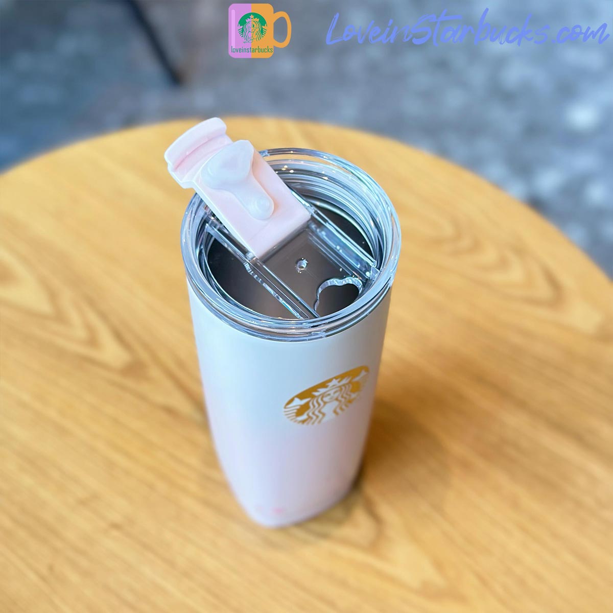 2023 China Starbucks Peach Blossoms Gradient stainless steel cup 620ml Starbucks loveinstarbucks