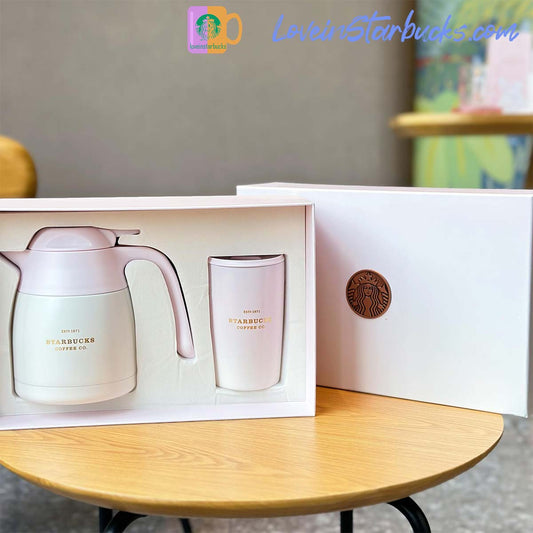 2023 China Starbucks Peach Blossoms Thermal Pot with BOX Starbucks loveinstarbucks