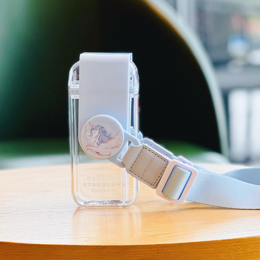 Starbucks 2022 blue carousel rotatable straw cup 290ml Starbucks loveinstarbucks