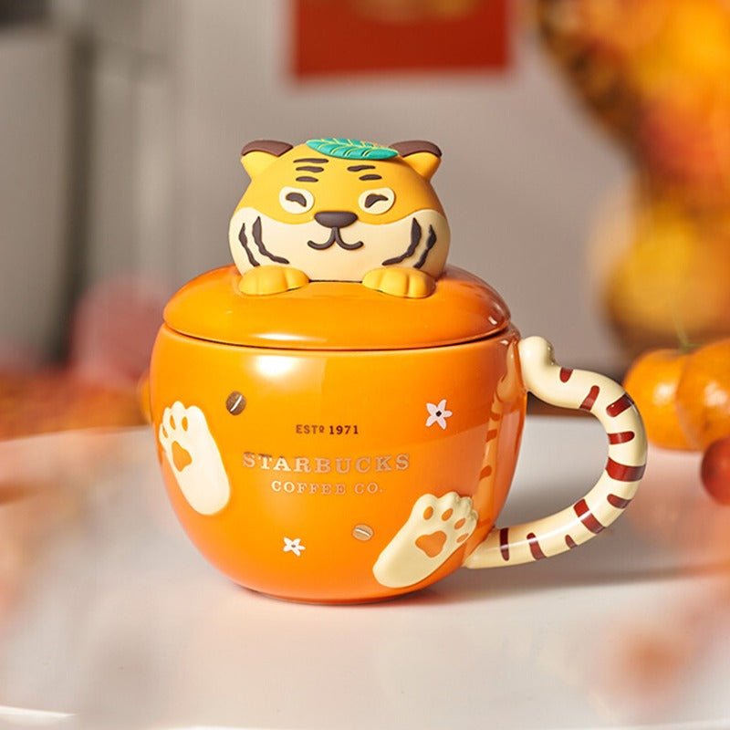 Starbucks 2022 New Year's Cute Tiger 400ml mug Starbucks loveinstarbucks