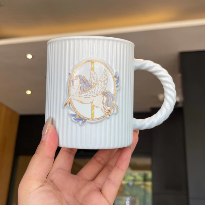 Starbucks 2022 blue carousel mug 360ml Starbucks loveinstarbucks