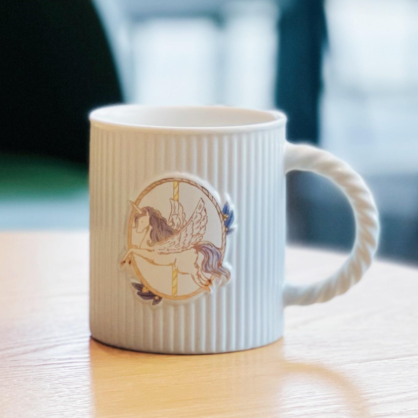 Starbucks 2022 blue carousel mug 360ml Starbucks loveinstarbucks