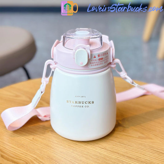 2023 China Starbucks Peach Blossoms large stainless steel cup 1000ml Starbucks loveinstarbucks