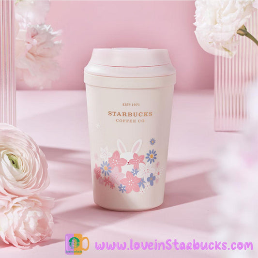 Starbucks China 2023 Spring Cute Rabbit Tumbler plastic cup 320ml Starbucks loveinstarbucks