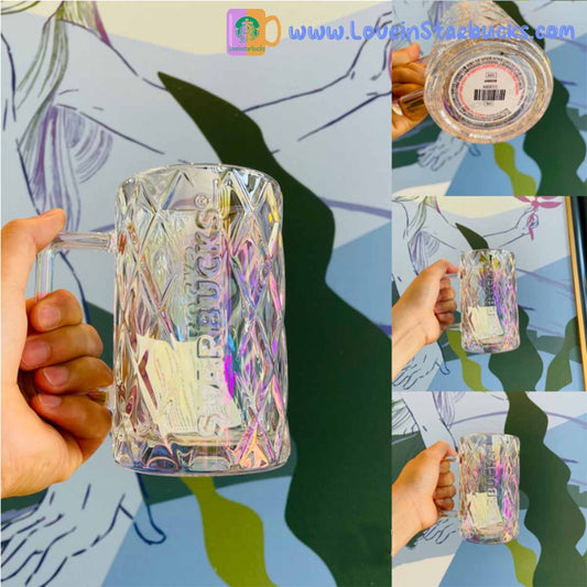 Starbucks tumblers 2021 China Dream star Corrugated glass mug 480ml Starbucks loveinstarbucks