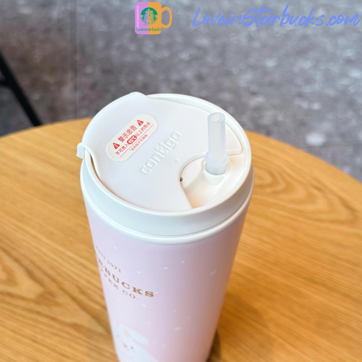 2023 China Starbucks Peach Blossoms Pink Rabbit Stainless Steel Tumbler 520ml Starbucks loveinstarbucks