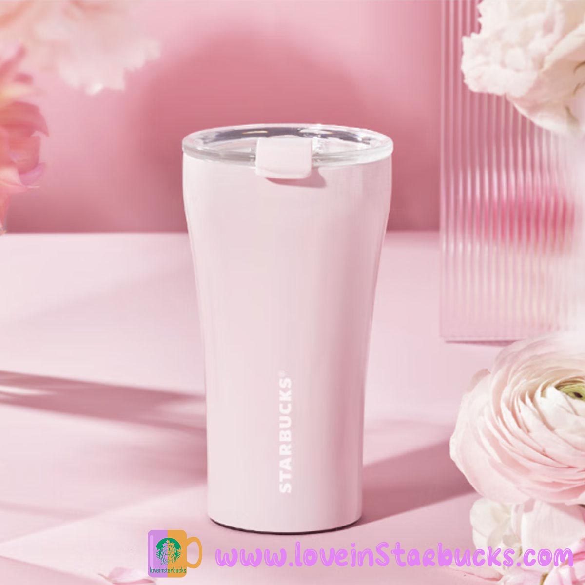 Starbucks China 2023 Spring Cute Rabbit Pink stainless steel accompanying cup 350ml Starbucks loveinstarbucks