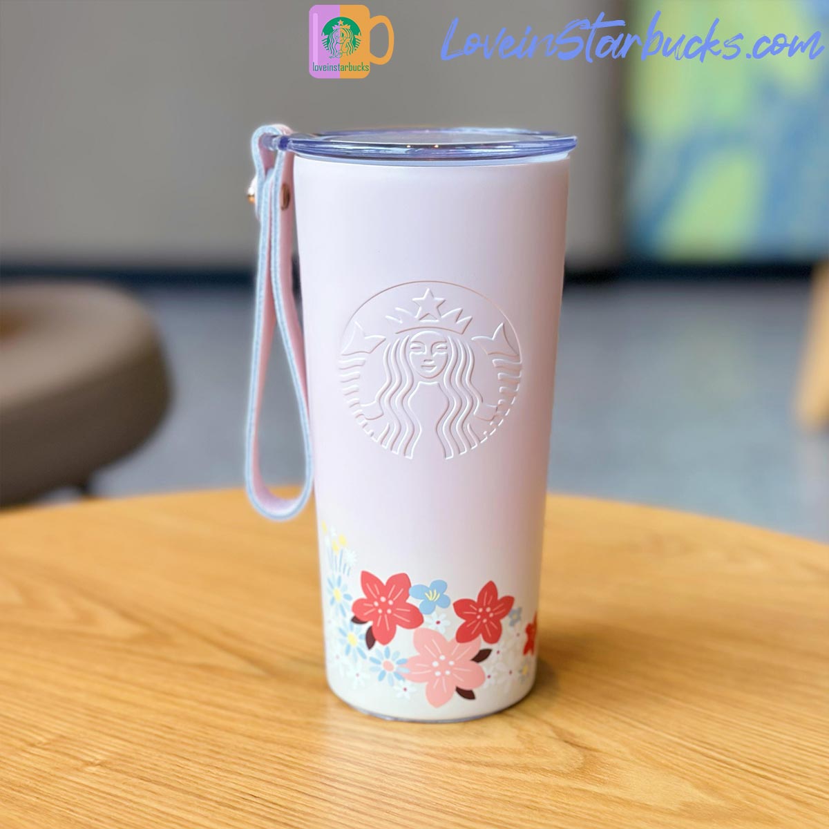 2023 China Starbucks Peach Blossoms Rabbit Hidden Flower Stainless Steel Cup 355ml Starbucks loveinstarbucks
