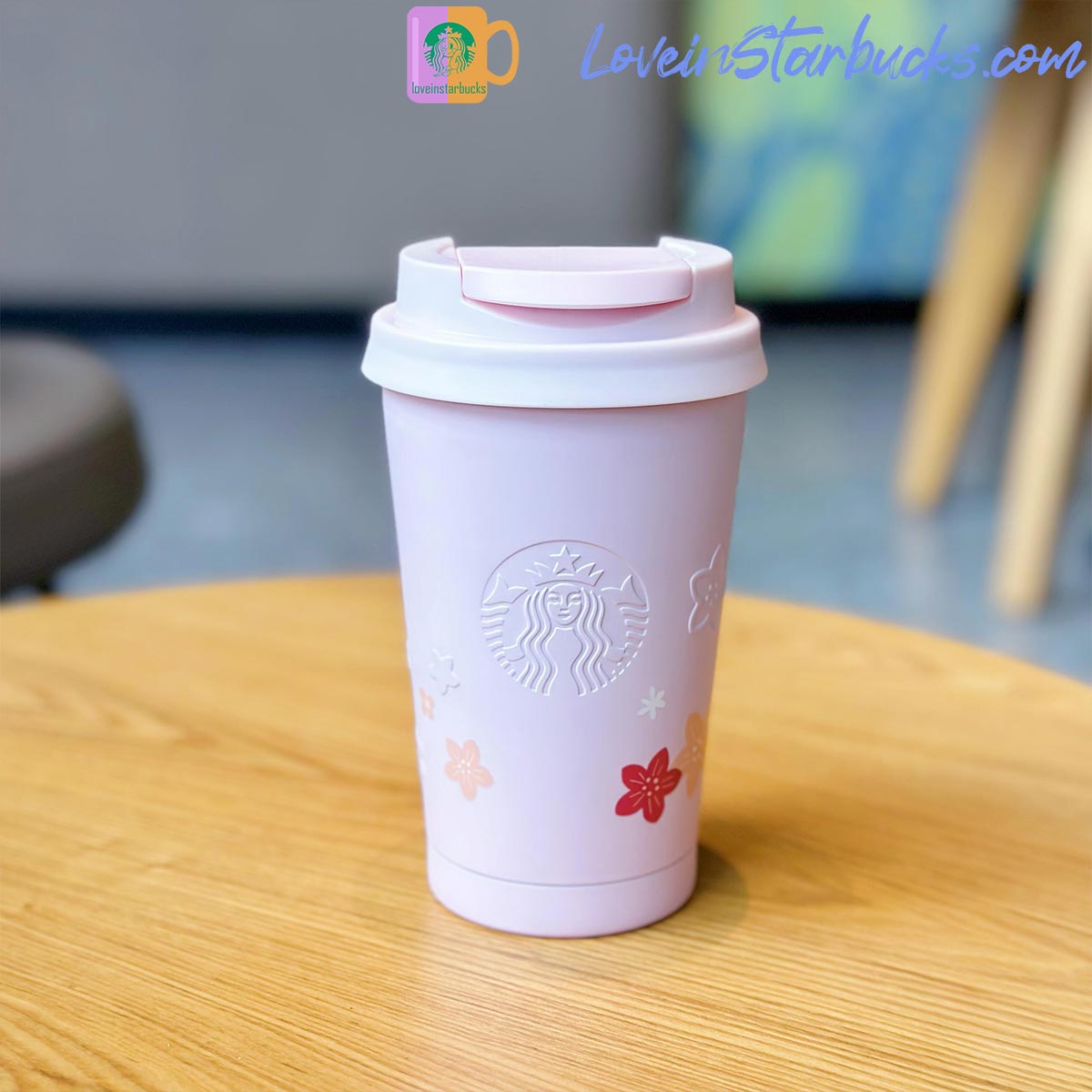 2023 China Starbucks Peach Blossoms stainless steel tumbler 384ml Starbucks loveinstarbucks