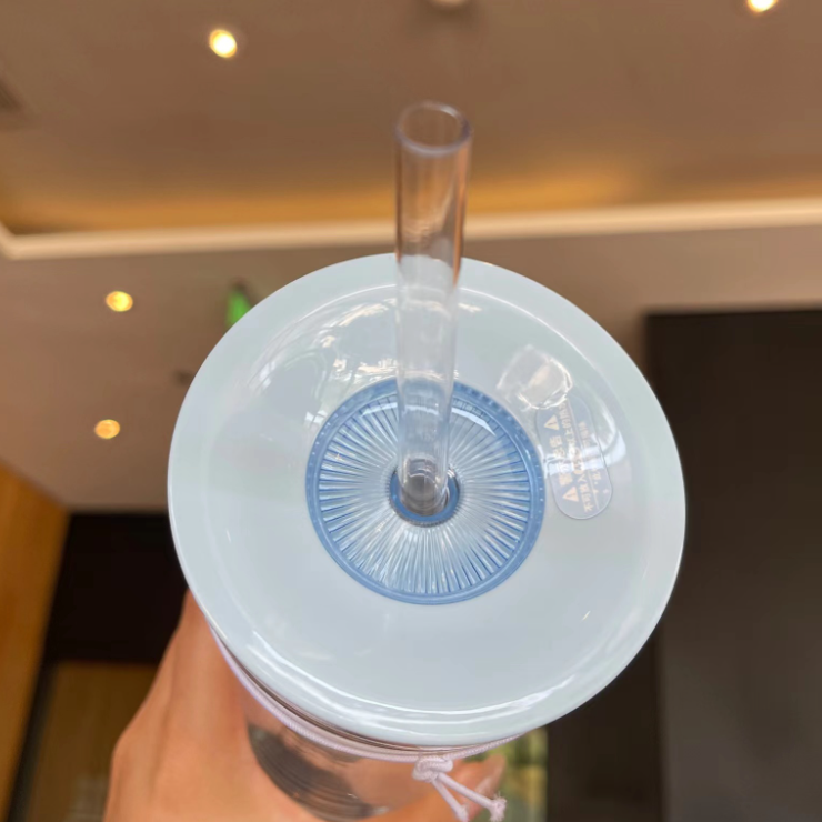 Starbucks 2022 blue carousel Contigo straw cold cup 473ml Starbucks loveinstarbucks