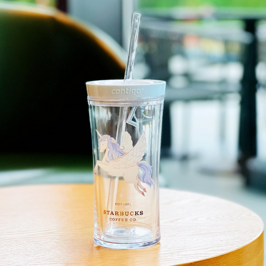 Starbucks 2022 blue carousel Contigo straw cold cup 473ml Starbucks loveinstarbucks