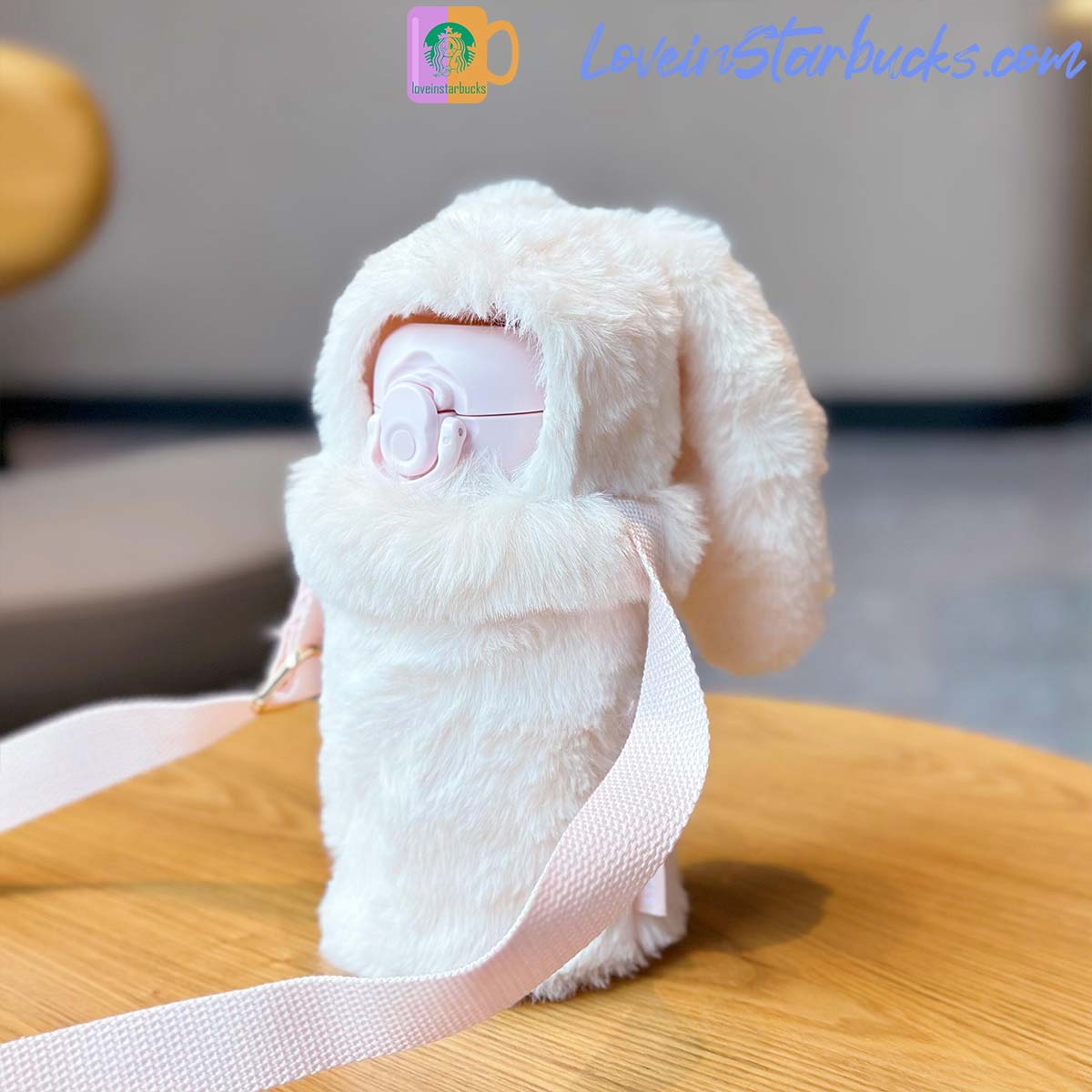 2023 China Starbucks Peach Blossoms Thermos Rabbit cup 350ml Starbucks loveinstarbucks