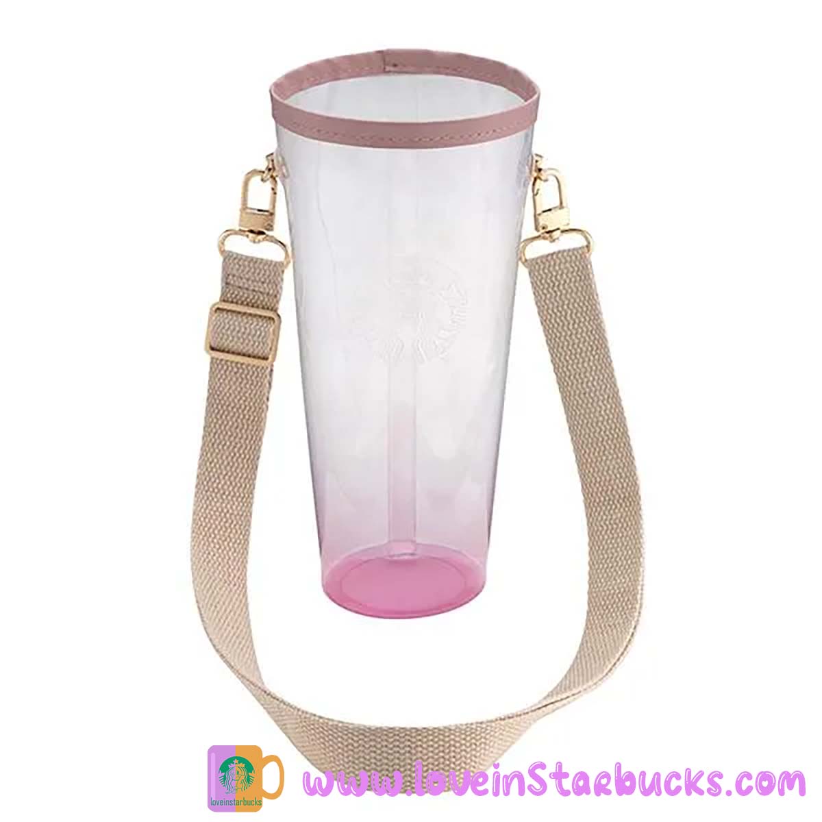 Starbucks Asia 2023 Sakura series - straw cold cup 24oz venti tumbler with strap Starbucks loveinstarbucks