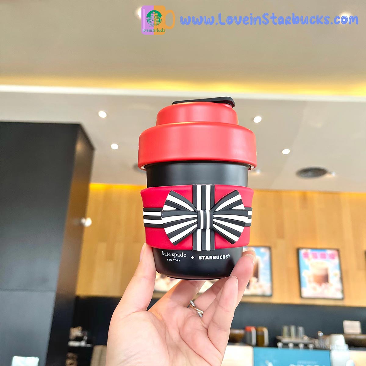 Starbucks 2023 China kate spade co-branded Stainless steel cup set 420ml Starbucks loveinstarbucks
