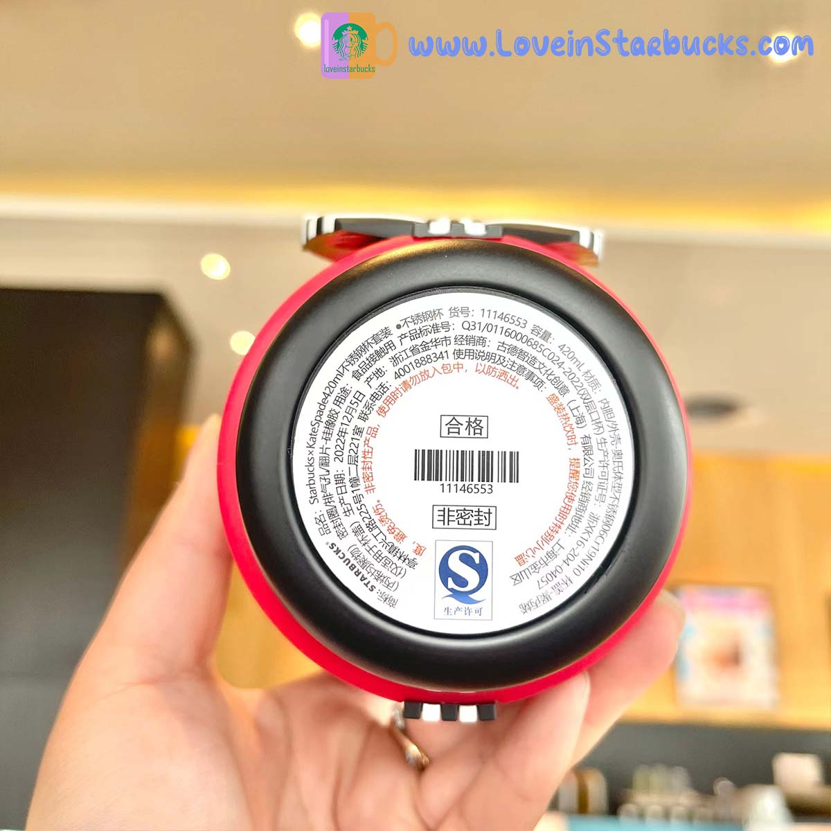 Starbucks 2023 China kate spade co-branded Stainless steel cup set 420ml Starbucks loveinstarbucks