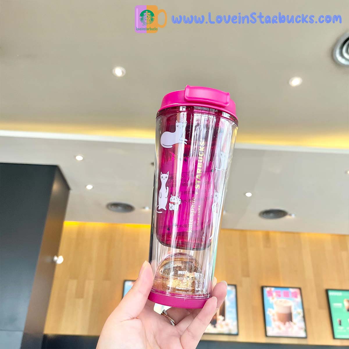 Starbucks 2023 China kate spade co-branded cat accompanying cup 355ml Starbucks loveinstarbucks