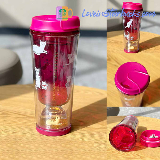 Starbucks 2023 China kate spade co-branded cat accompanying cup 355ml Starbucks loveinstarbucks