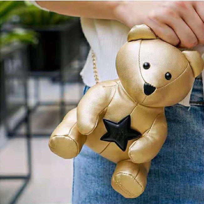 on sale Starbucks China 10th anniversary gold and black bear cross body coin purse bag Starbucks loveinstarbucks