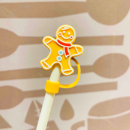 Not Starbucks, gingerbread Man Topper, Dust-proof Accessories Fittings For Starbucks Straws ,DONOT sell alone loveinstarbucks loveinstarbucks